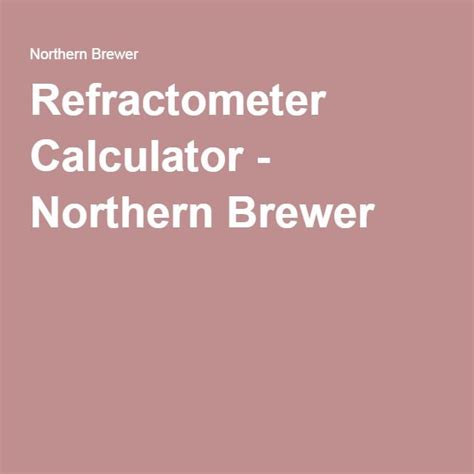 refractometer calculator mead|brewer's refractometer calculator.